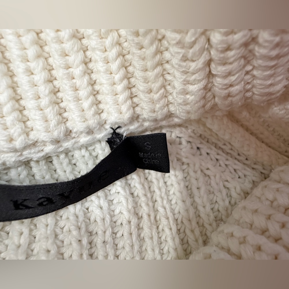 Jenni Kayne Women’s Cotton Fisherman Sweater Size Small - Picture 4 of 8